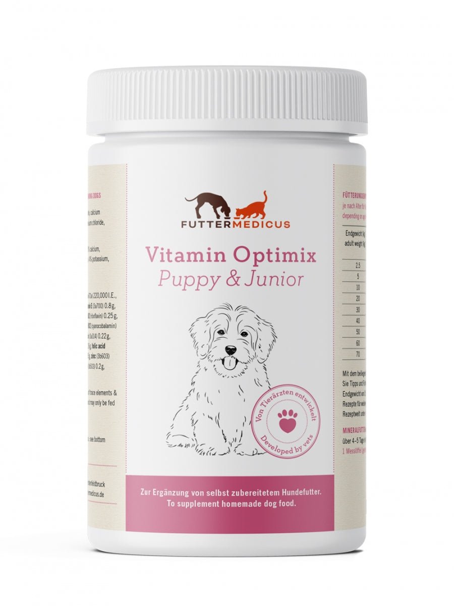 Futtermedicus Vitamin Optimix Puppy & Junior Ergänzung für Welpen & Junghunde