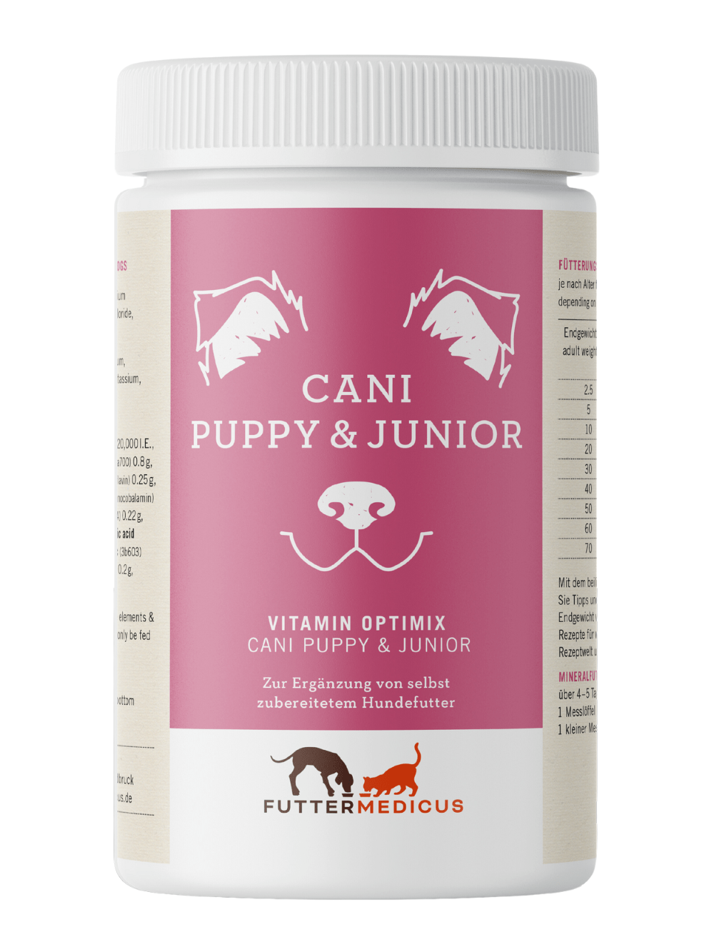 Futtermedicus Vitamin Optimix Puppy & Junior Ergänzung für Welpen & Junghunde