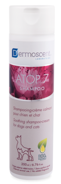 Dermoscent ATOP 7 Shampoo Beruhigt Hautentzündung allergische Reaktionen Juckreiz reduzieren Feuchtigkeit 